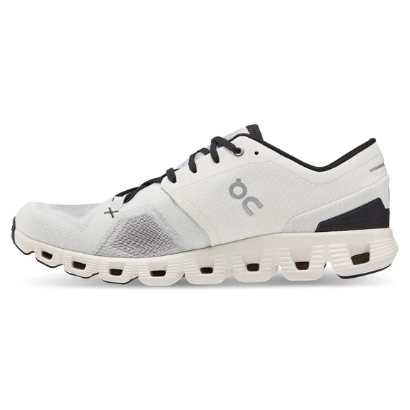 On Running Cloud X 3 Men's 11.5 Ivory Black Training Running Shoes 60.98706 - Picture 4 of 13